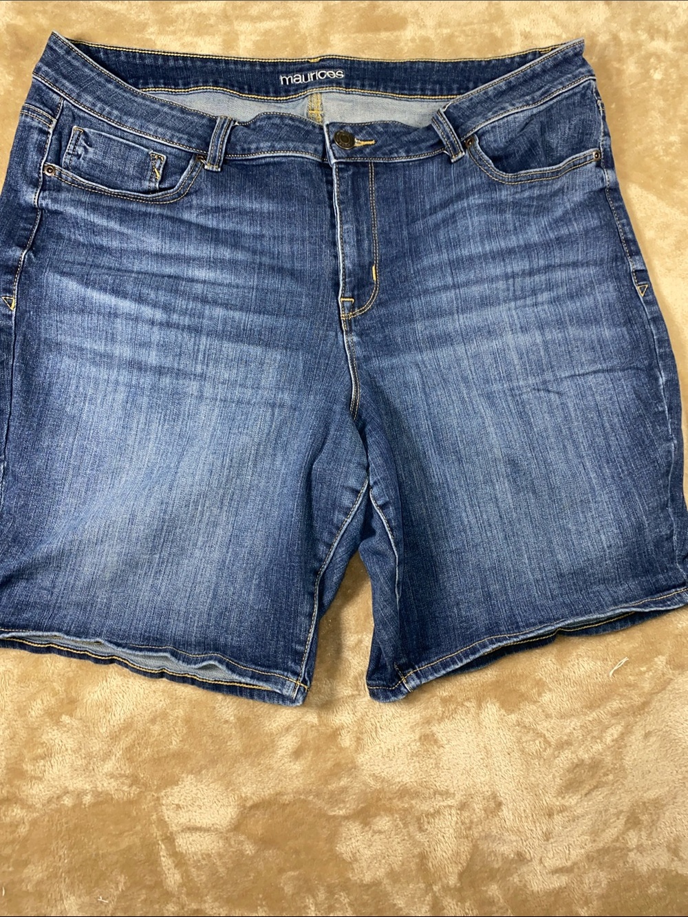 Maurices Medium Blue Washed Denim Shorts